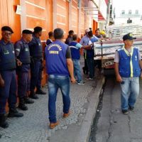 Agentes da Guarda Municipal dão apoio durante ações de ordenamento no Centro de Maceió