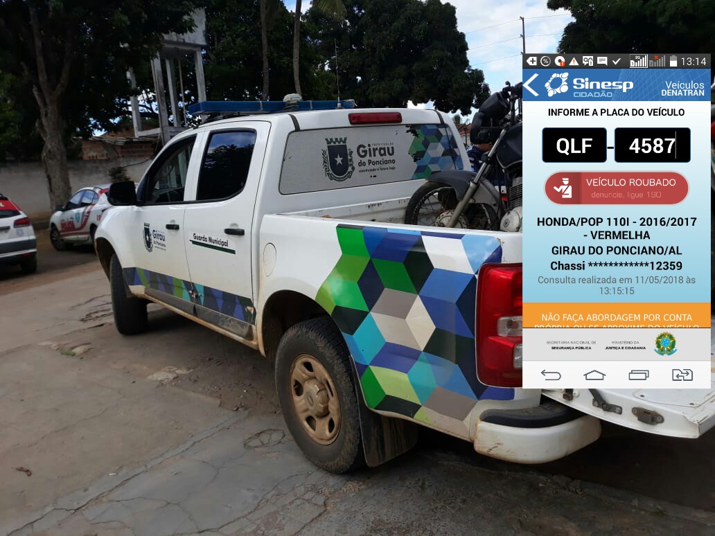 Guarda Municipal de Girau do Ponciano desarticula desmanche de moto