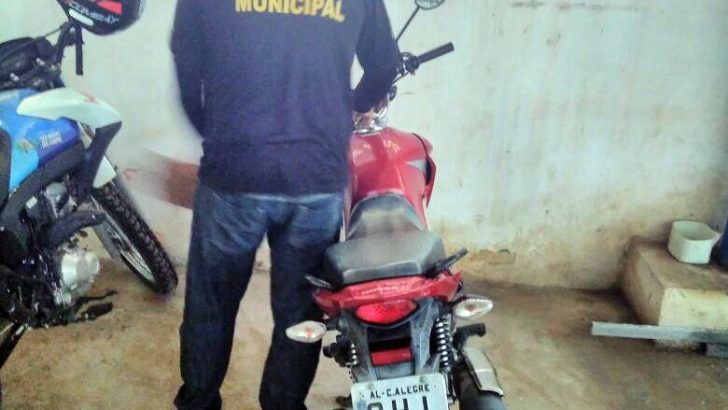 Moto roubada é recuperada pela Guarda Municipal de São Miguel dos Campos