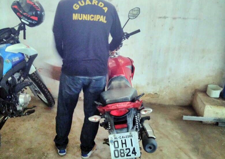 Moto roubada é recuperada pela Guarda Municipal de São Miguel dos Campos