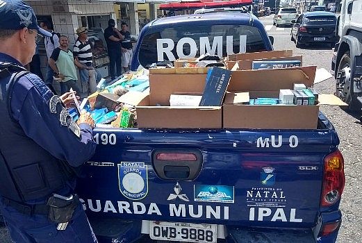 Guarda Municipal apreende uma tonelada de cigarro contrabandeado em Natal