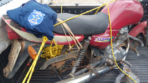 Motocicleta roubada é recuperada pela GCM de Girau do Ponciano