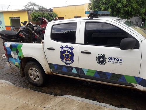 Motos com suspeita de roubo são apreendidas pela GCM de Girau do Ponciano