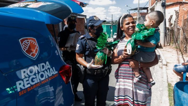 Páscoa solidária: Anjos da Guarda entregam cestas básicas e ovos de chocolate á famílias carentes de Itapeví