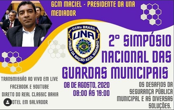 UNA transmitirá Live do 2º Simpósio Nacional das Guardas Municipais