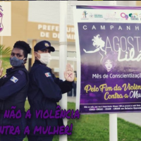 Agosto Lilás: Patrulha Mª da Penha da GM de Delmiro Gouveia reforça campanha pelo fim da violência contra mulher