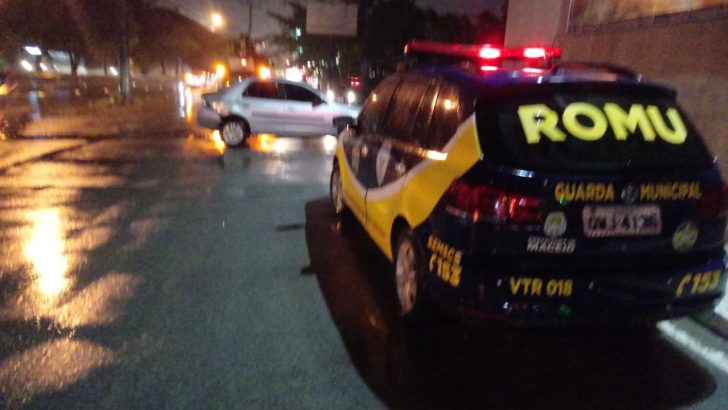 ROMU II dá apoio em acidente envolvendo guarda municipal em Maceió