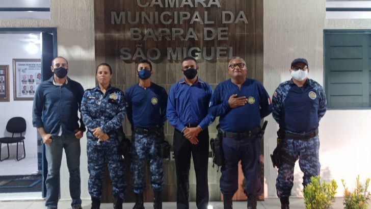 Sindguarda participa de sessão na Câmara de Vereadores da Barra de São Miguel