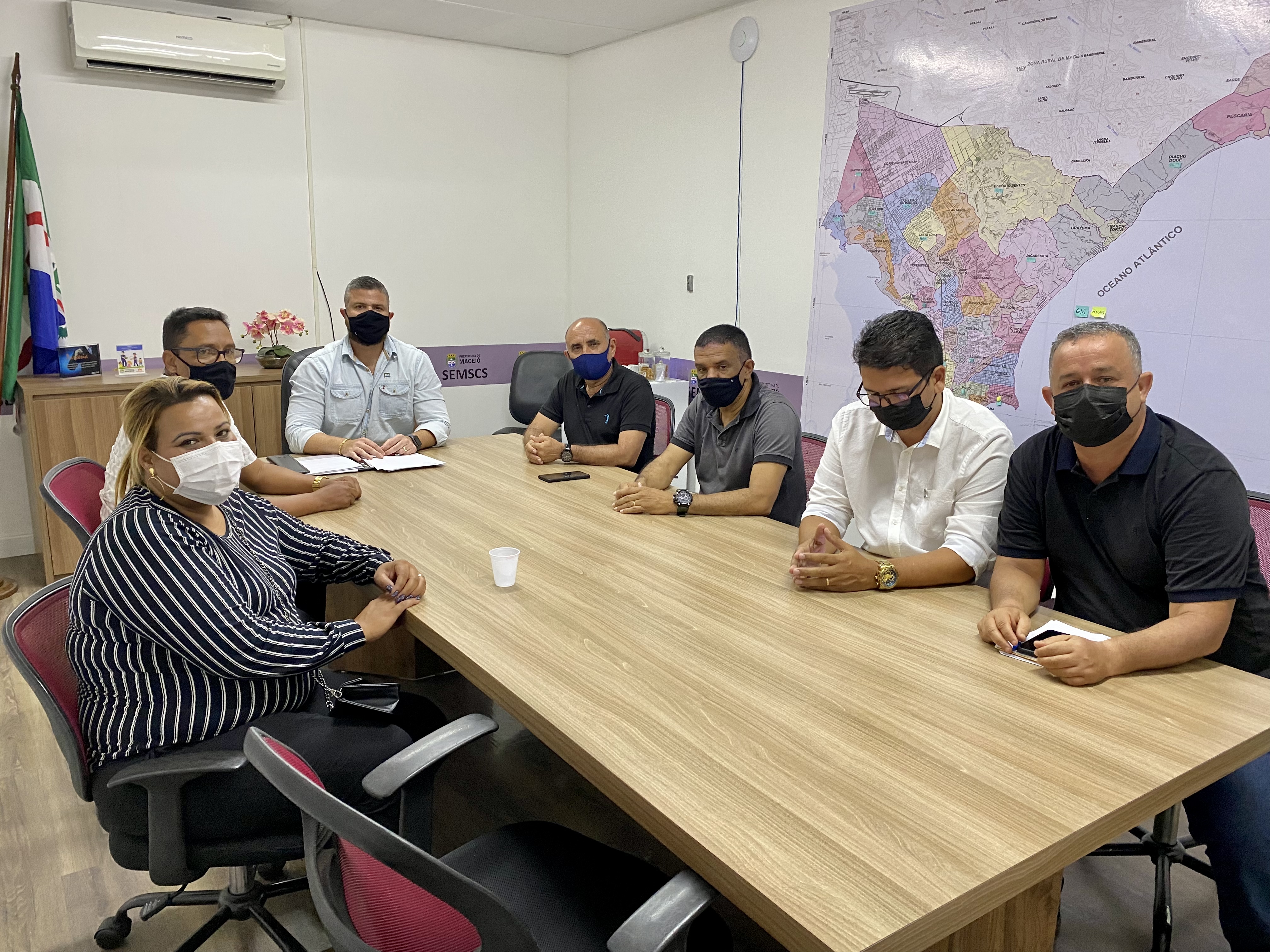 Sindguarda debate curso de formação dos GMs de Inhapi com Semscs e Secretaria de Segurança