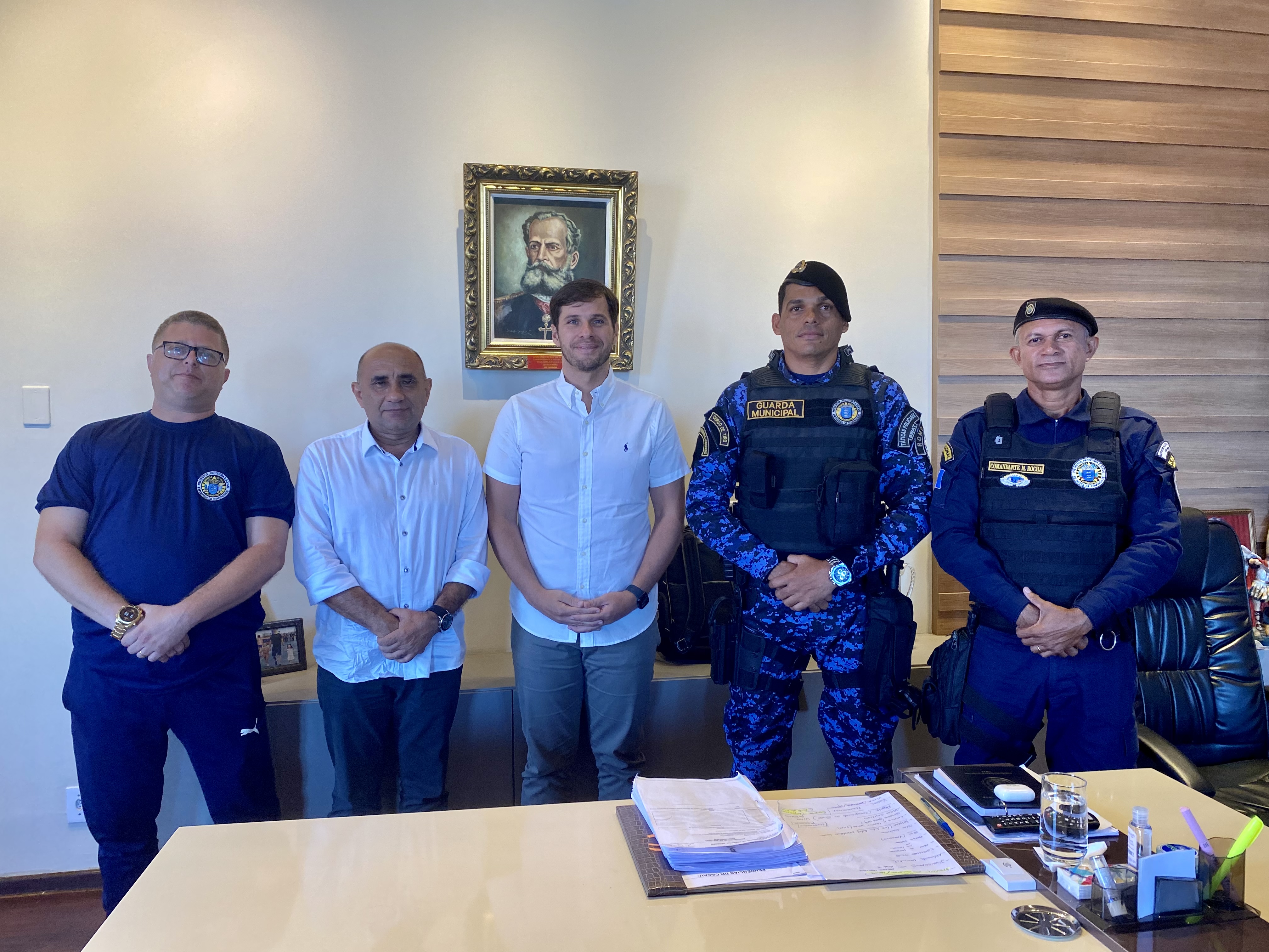 Sindguarda-AL debate curso de formação com prefeito de Marechal Deodoro