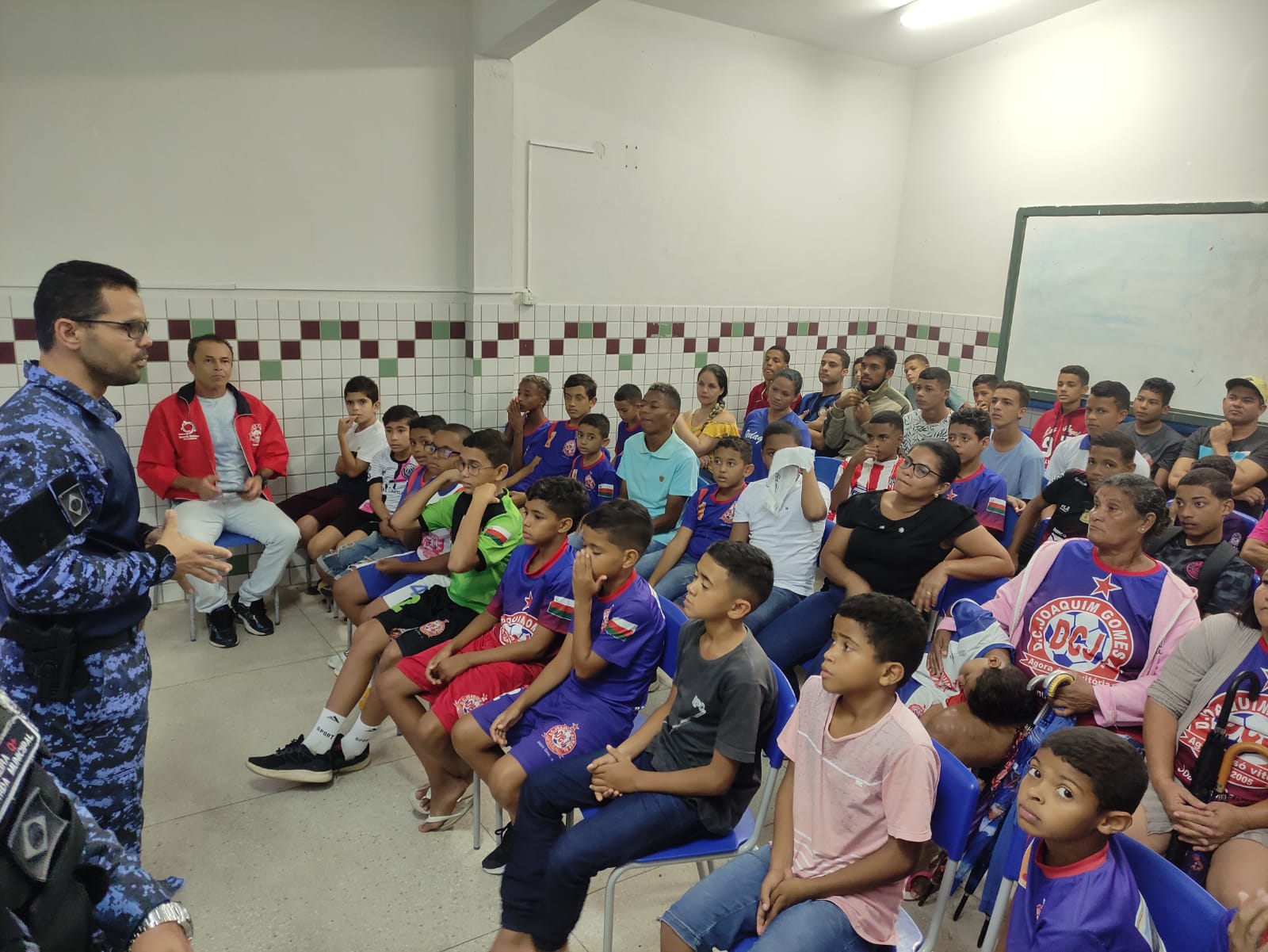 Guarda Municipal cria projeto Educacional de Prevenção Social e promove primeira palestra para jovens atletas