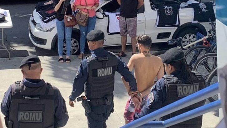 Guarda Municipal de Maceió prende aluno que invadiu faculdade