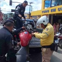 Guarda Municipal e SMTT apreendem moto com chassi adulterado em União dos Palmares