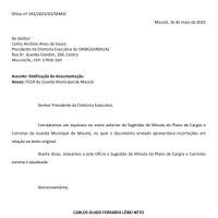 SEMSC envia texto errado do PCC dos guardas de Maceió ao Sindguarda-AL