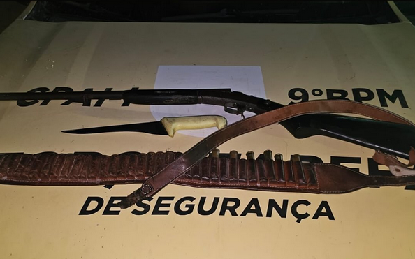 Guarda Municipal de Inhapi e 9º BPM prendem homem embriagado após disparos em via pública