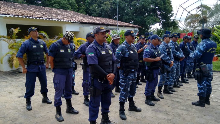 Treinamento de nivelamento com os Guardas Municipais de Maceió e de outros municípios