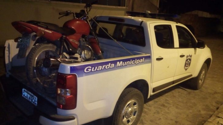 Moto roubada é  recuperada por Guardas Municipais em Girau do Ponciano