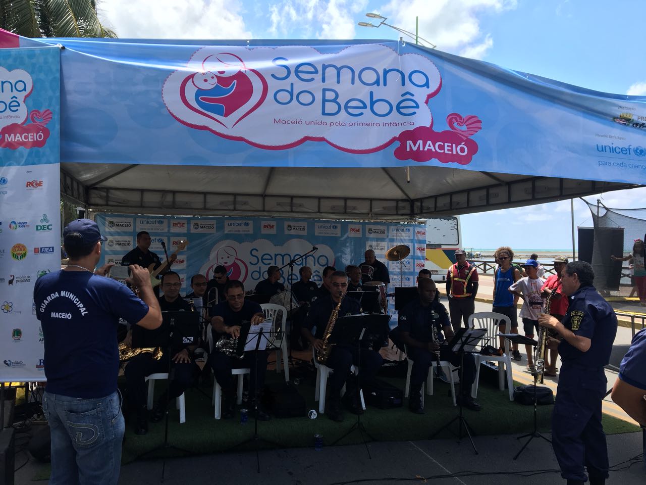 Banda da Guarda Municipal se apresenta na III edição da Semana do Bebê