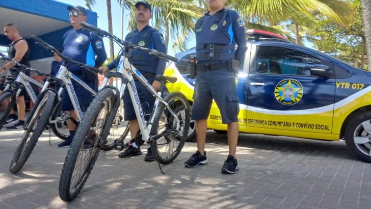 Bike Patrulha: Guarda Municipal atua na orla de Maceió
