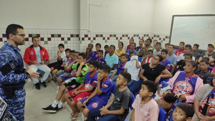 Guarda Municipal cria projeto Educacional de Prevenção Social e promove primeira palestra para jovens atletas