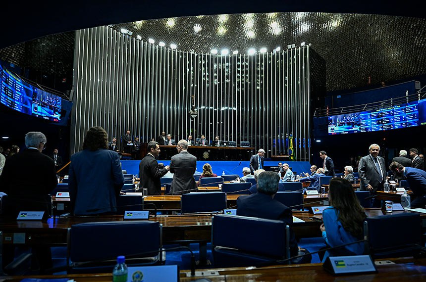 Senadores durante a discussão da matéria. Foto: Andressa Anholete/Agência Senado