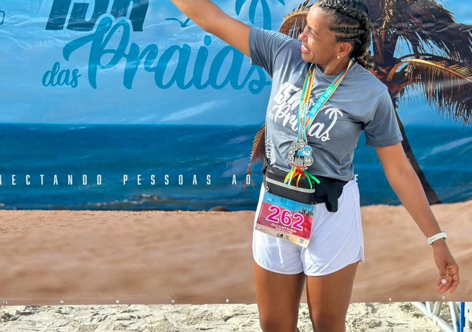 Subinspetora da Guarda Municipal de Delmiro Gouveia conquista pódio em corrida nas praias de Maceió